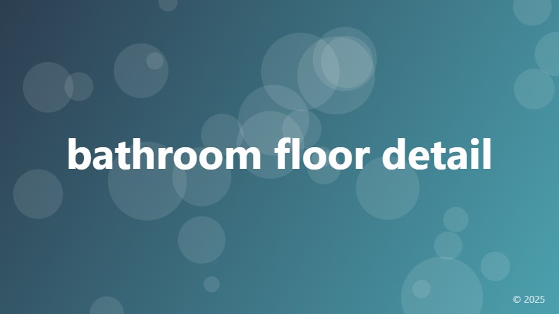 bathroom floor detail