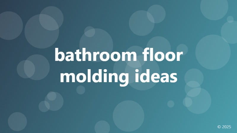 bathroom floor molding ideas