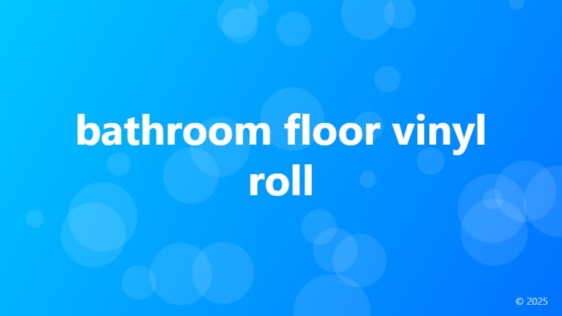bathroom floor vinyl roll