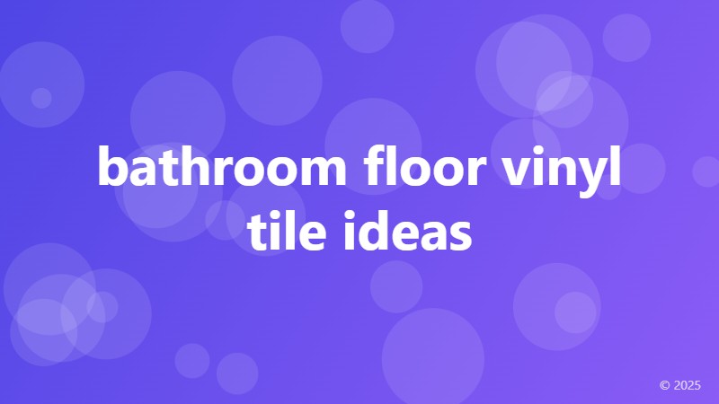 bathroom floor vinyl tile ideas