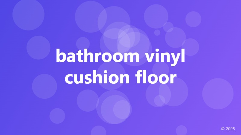 bathroom vinyl cushion floor