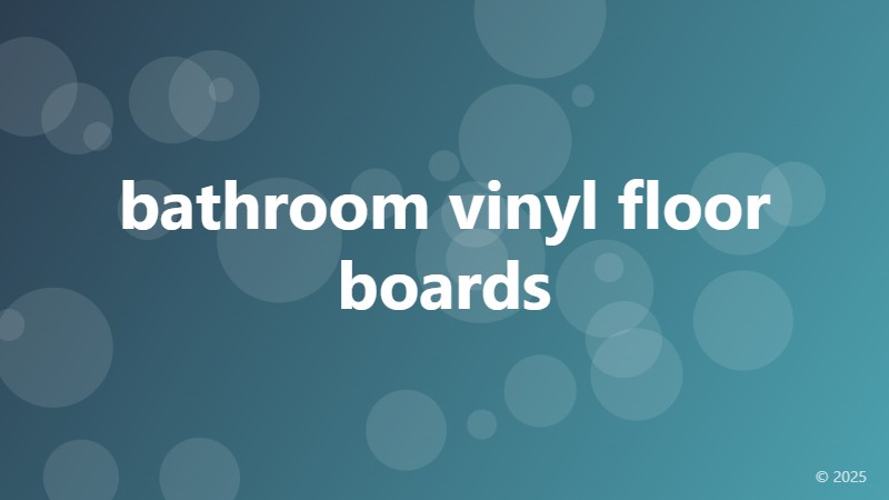 bathroom vinyl floor boards