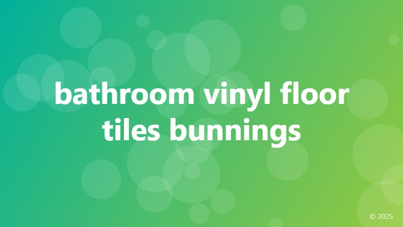bathroom vinyl floor tiles bunnings