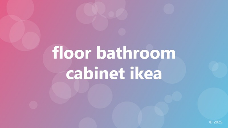 floor bathroom cabinet ikea