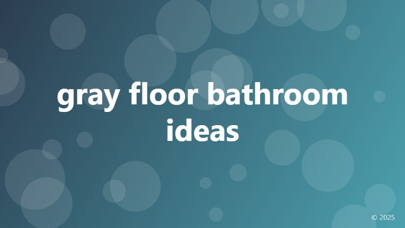 gray floor bathroom ideas