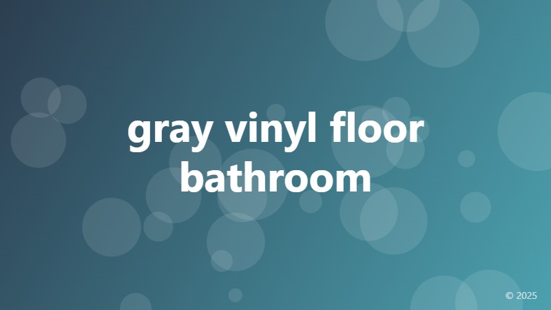 gray vinyl floor bathroom