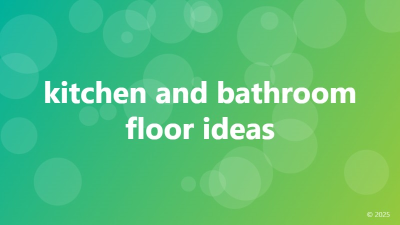 kitchen and bathroom floor ideas