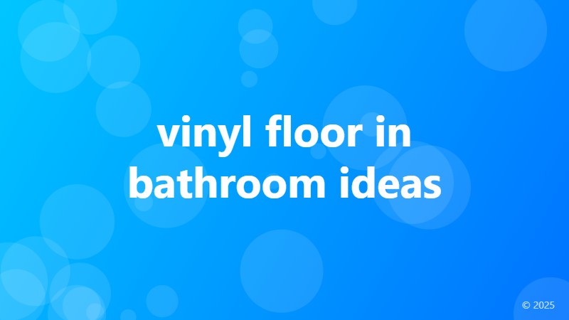 vinyl floor in bathroom ideas